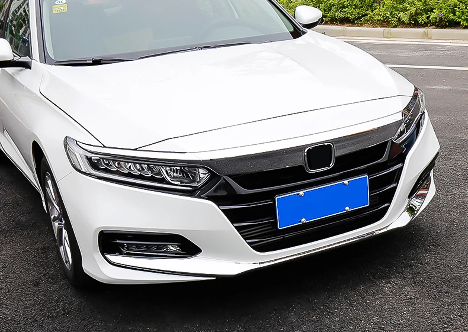 3pcs Chrome Silver Front Bumper Lip Cover Molding Trims Decoration For Honda Accord 2018 2019 2020 2021