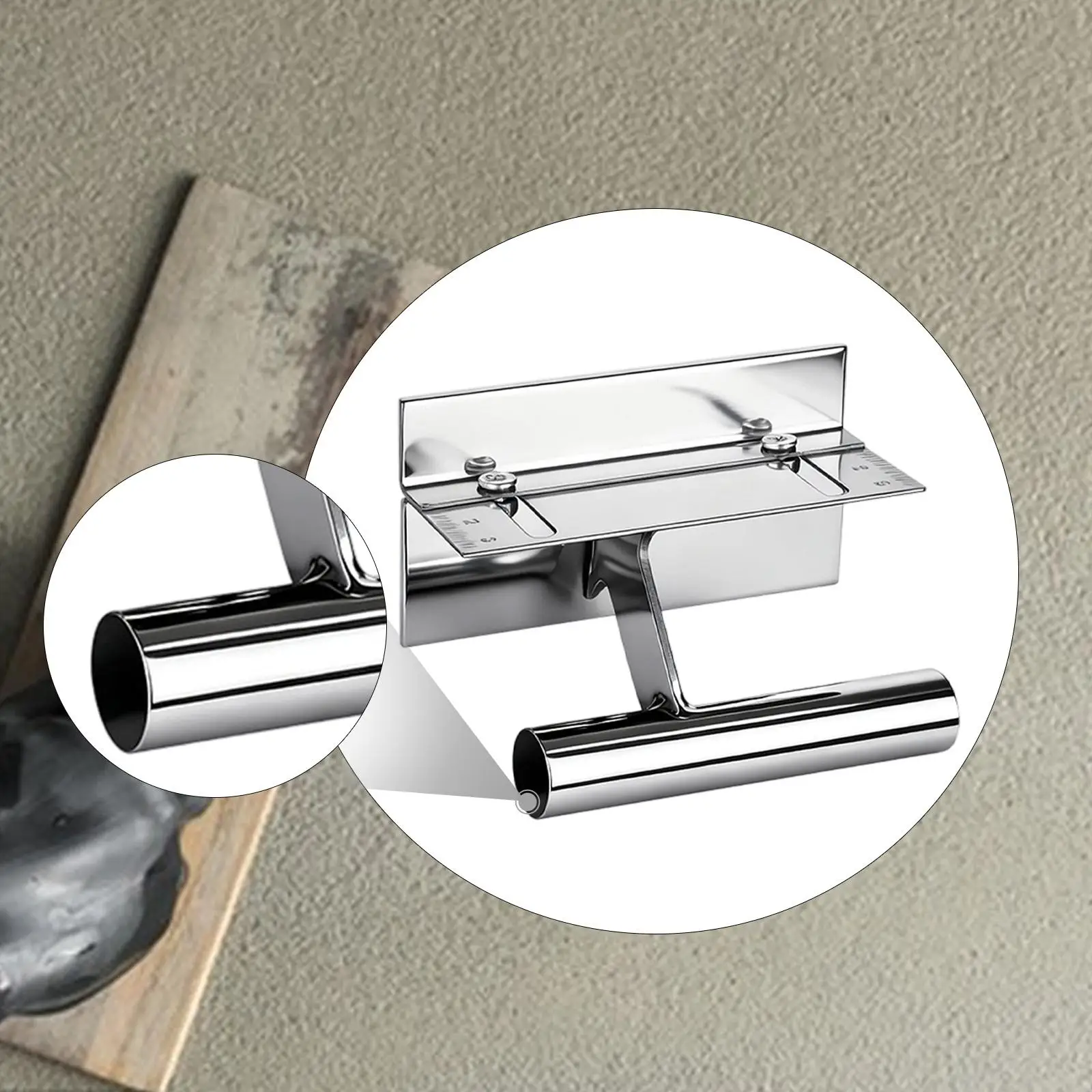 مجرفة زاوية محمولة لتنعيم البناء وقابلة للتعديل، أداة تشطيب للخرسانة للتجديد، حافة البناء