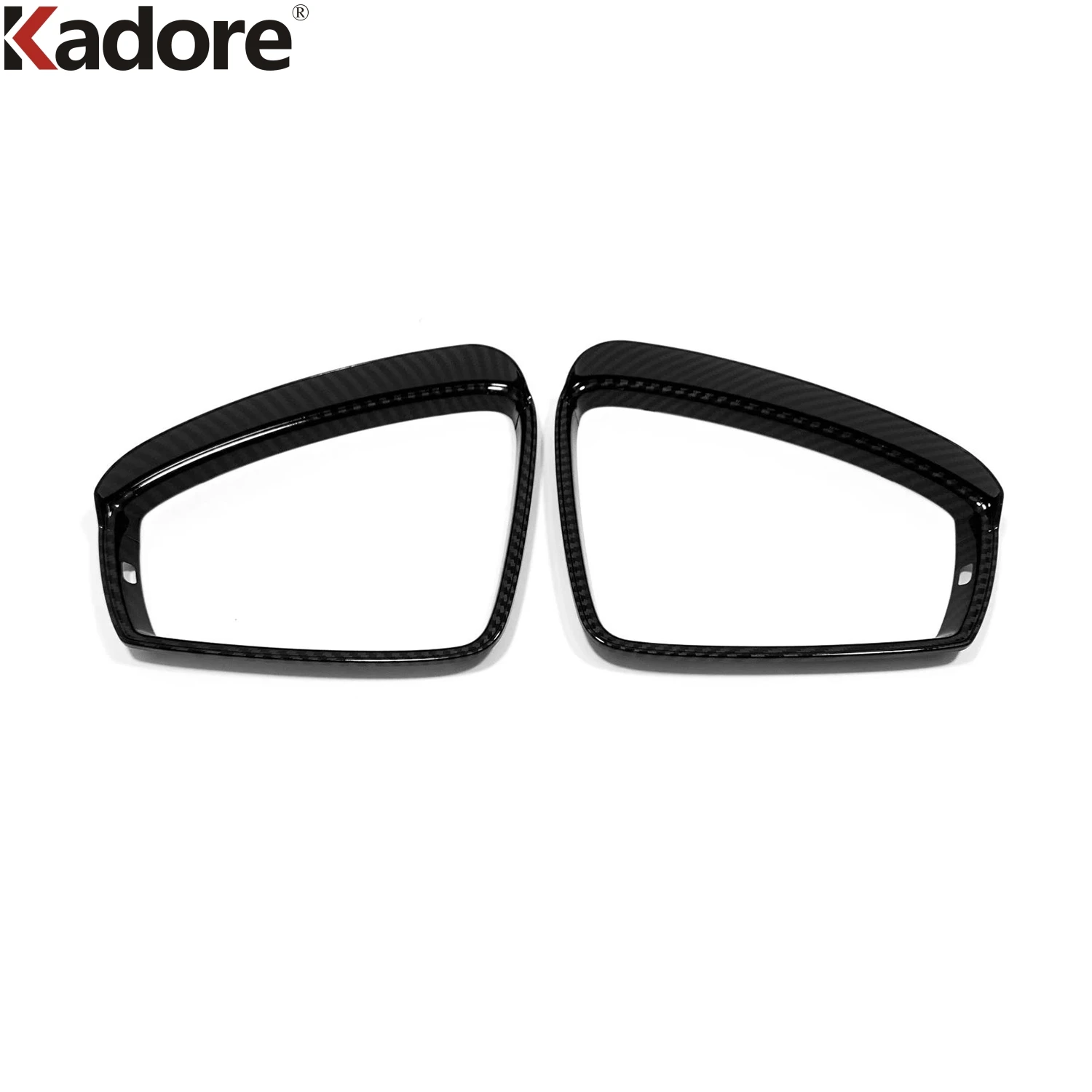 Rearview Mirror Eyebrow Cover Trim For Volkswagen VW Tiguan MK2 2017-2023 Carbon Side Mirrors Rain Shield Sun Visor Accessories