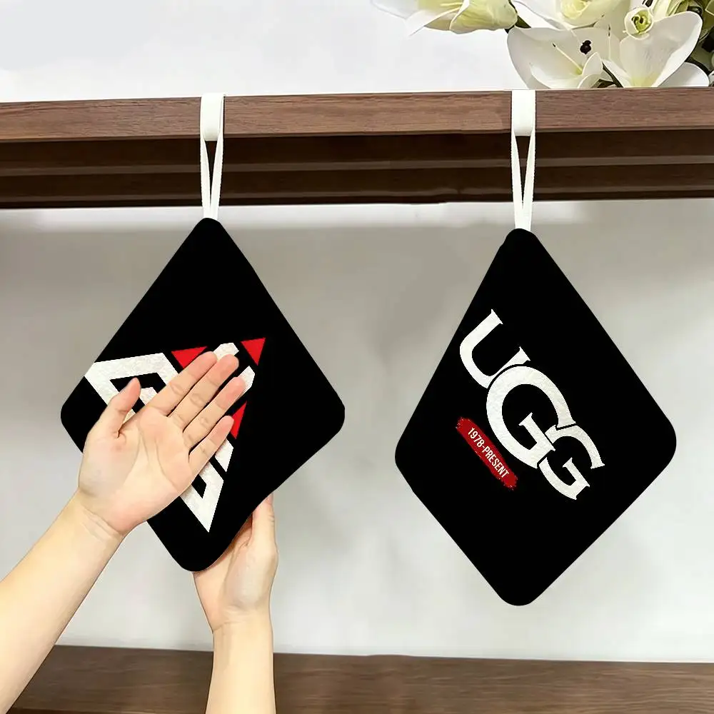 Cool U-UGGES Polyester Cotton Hand Wiping Towel, Hanging Towel, Quick Dry for Kitchen Bathroom Daily Supplies