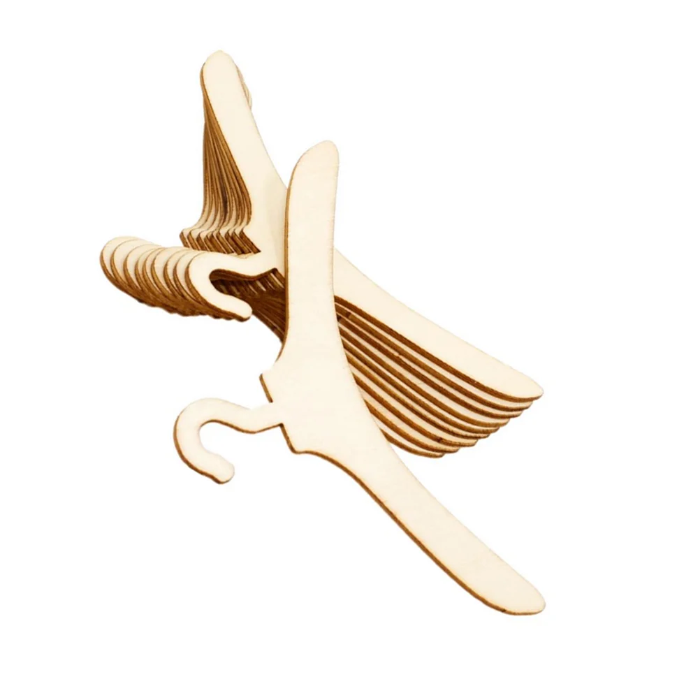 10 Pcs Little Hangers Kids Dollhouse Accessories Baby Clothes Coat Organizer Mini