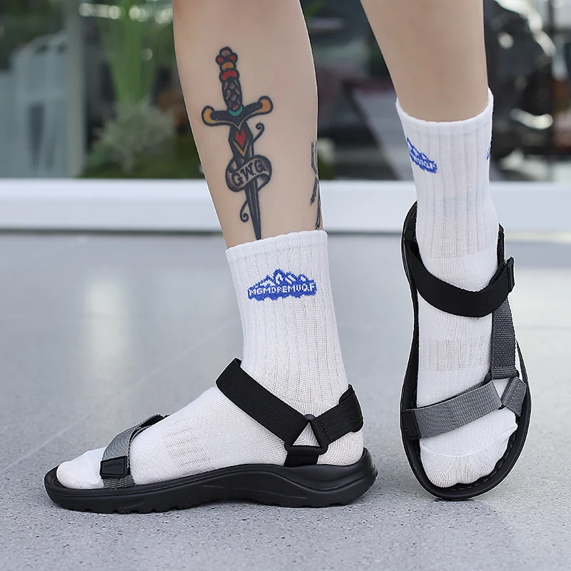 Herren Sandalen Neue Sommer Oberbekleidung Sandalen Strandschuhe – Detail 30