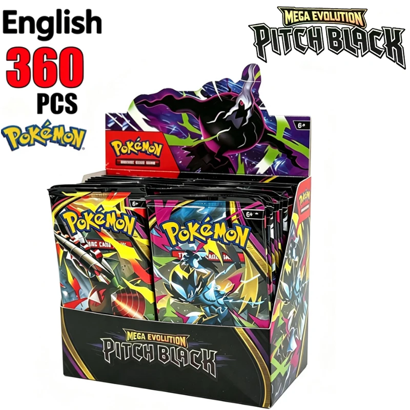 HOT -60-360Pcs English Spanish Pokemcard Stined Rivals Prismatic Evolutions Card Stellar Crown 151 Ultra Prism Mega Evolution
