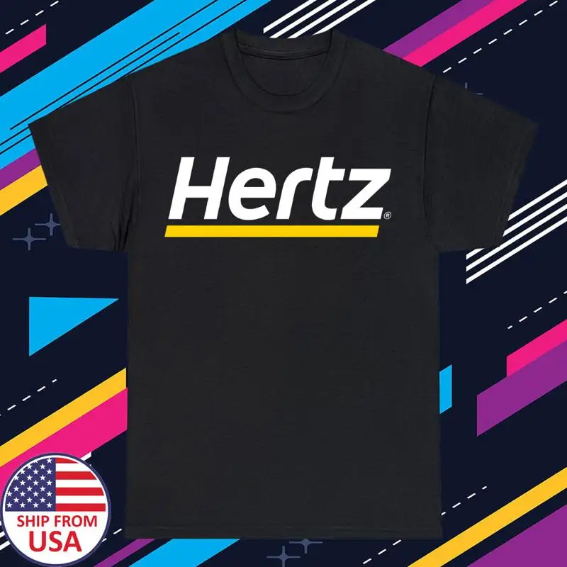 Kaos Hertz Car Rental Pria Hitam Ukuran S 5Xl