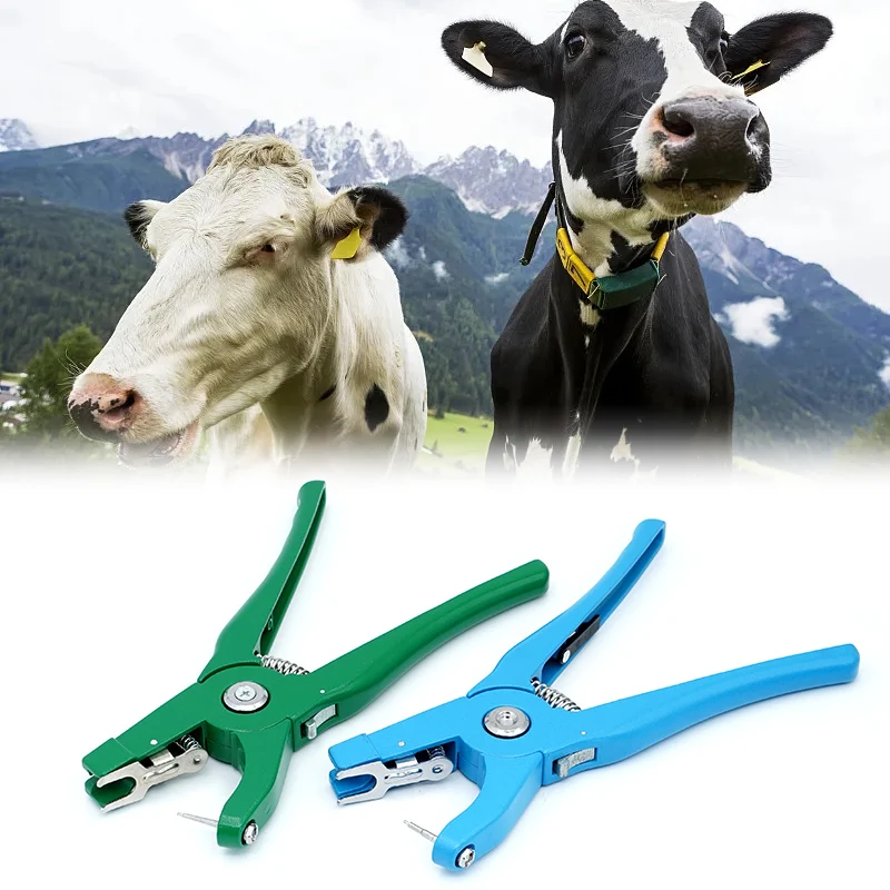 New Alloy Ear Tag Installation Plier Farm Animals Pig Cattle Rabbit Ear Tag Installation Plier Animal Ear Tag Pliers 1 Pc