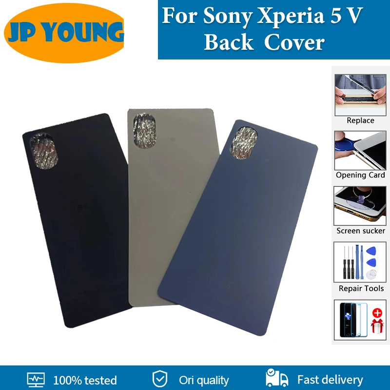 

High Quality Back Cover For Sony Xperia 5 V Back Battery Cover XQ-DE54 Rear Door Housing Case For Sony Xperia 5V Replacement