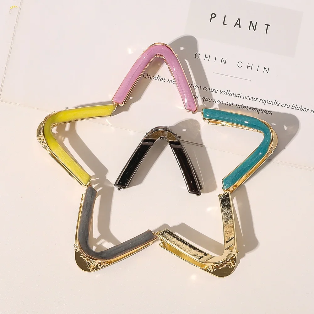 Acetate Triangle Hair Clips Styling Geometric Ornament Hair Accessories Styling Tool Chic Barrettes