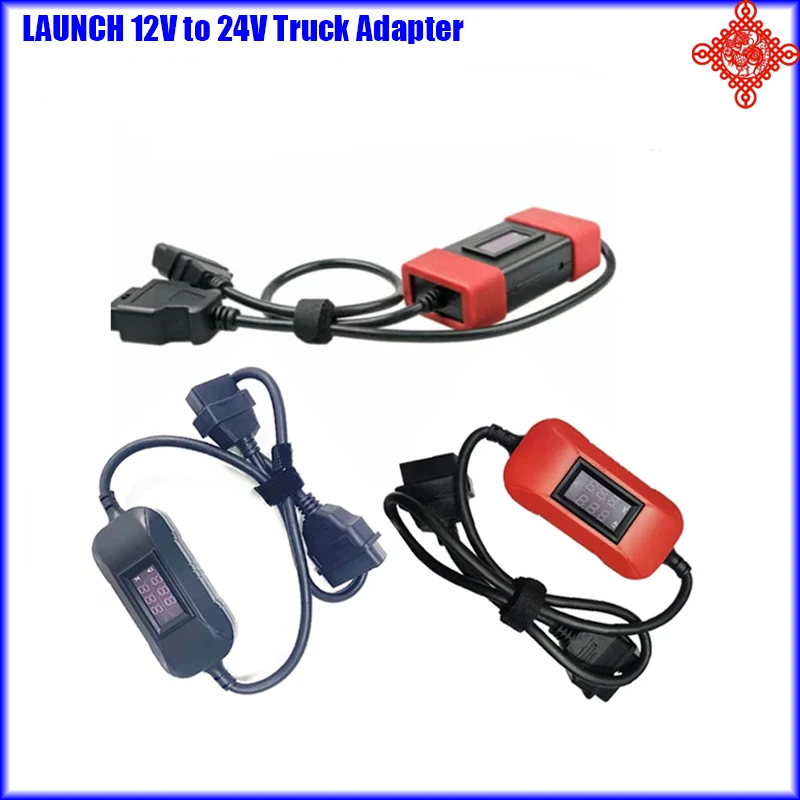 

12V to 24V Truck Adapter Cable For Launch X431 Easydiag2.0/3.0 Golo Thinldiag OBD2 Diagnostic Scannner Tool Heavy Duty