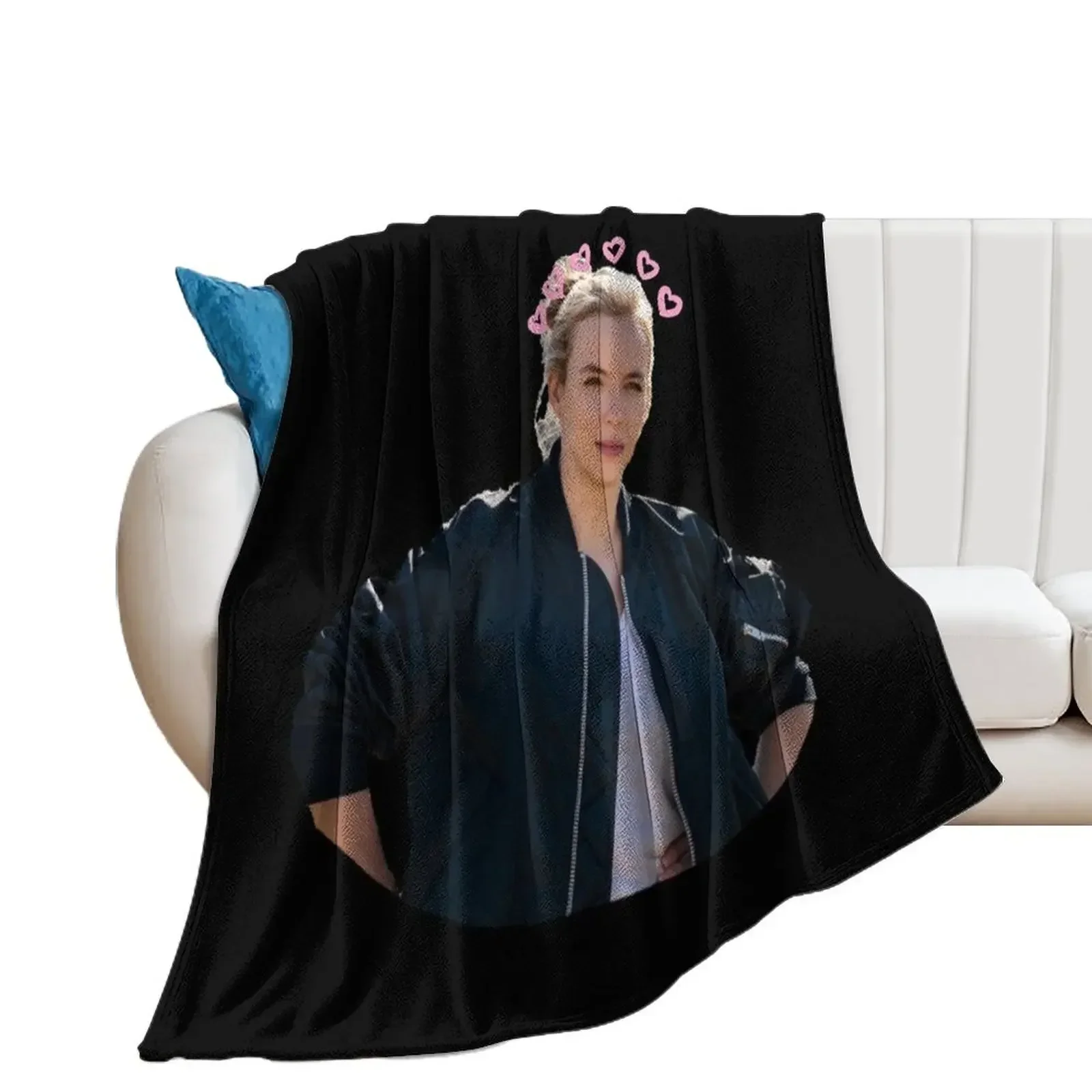 

Villanelle Killing Eve Throw Blanket Plaid Furrys Sofa Quilt wednesday Blankets