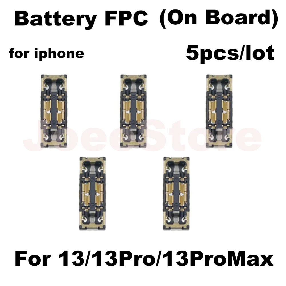 5 шт. разъем FPC для аккумулятора для iPhone X XS XR 11 12 13 14 15 Pro Max 6 6S 7 8 Plus, внутренний FPC на плате, зажим, штекер, детали гибкого кабеля