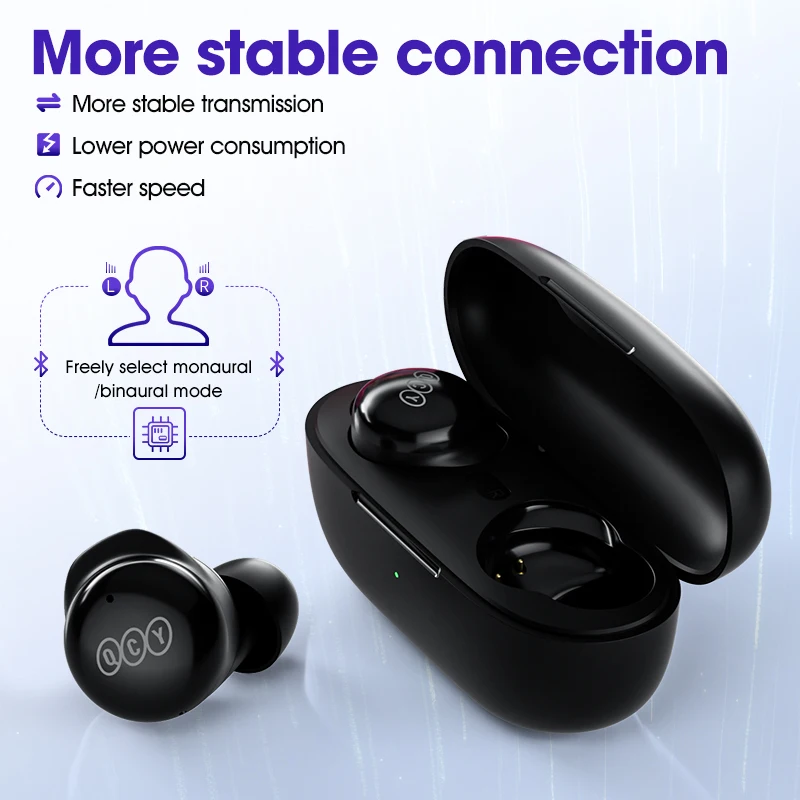 QCY-auriculares inalámbricos T17 para videojuegos, audífonos intrauditivos con Bluetooth 5,3, modo Dual, sonido HIFI, deportivos, ENC, llamadas claras