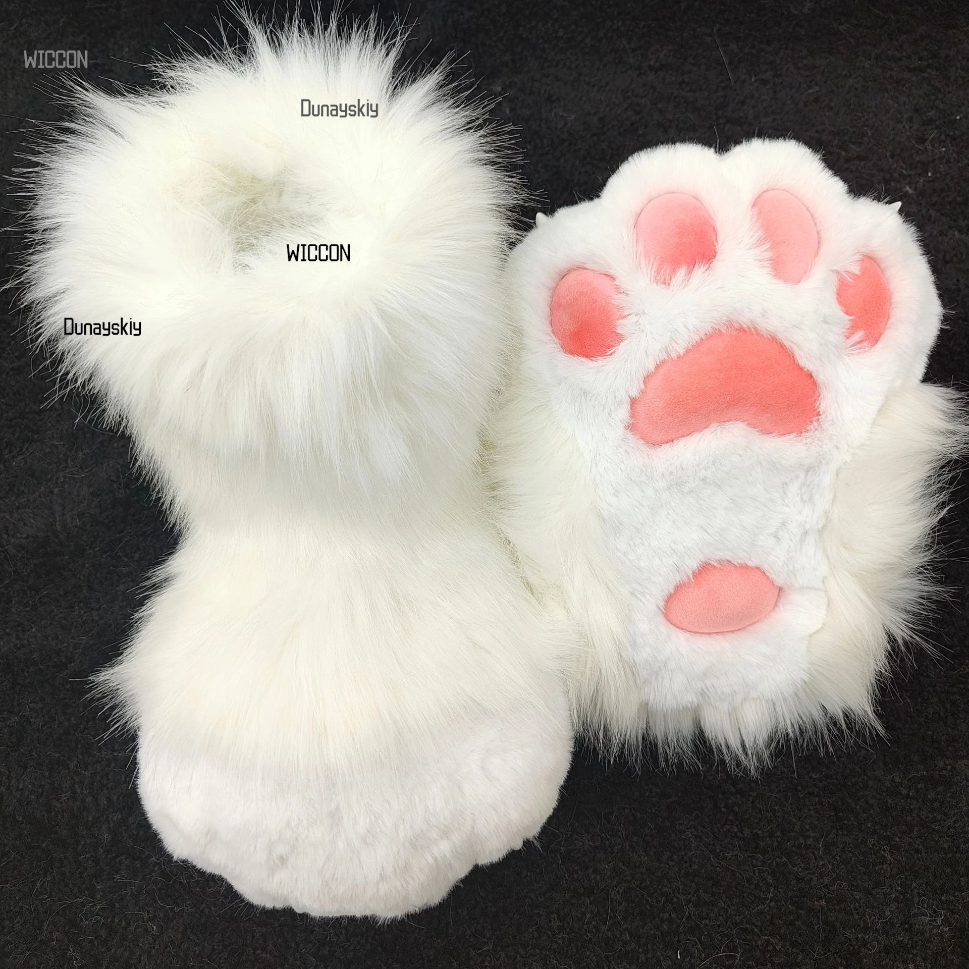 

Furry animal accessories indoor foot claw socks plump meat pads plush animal claw socks Jirai Kei kawaii cosplay Halloween party