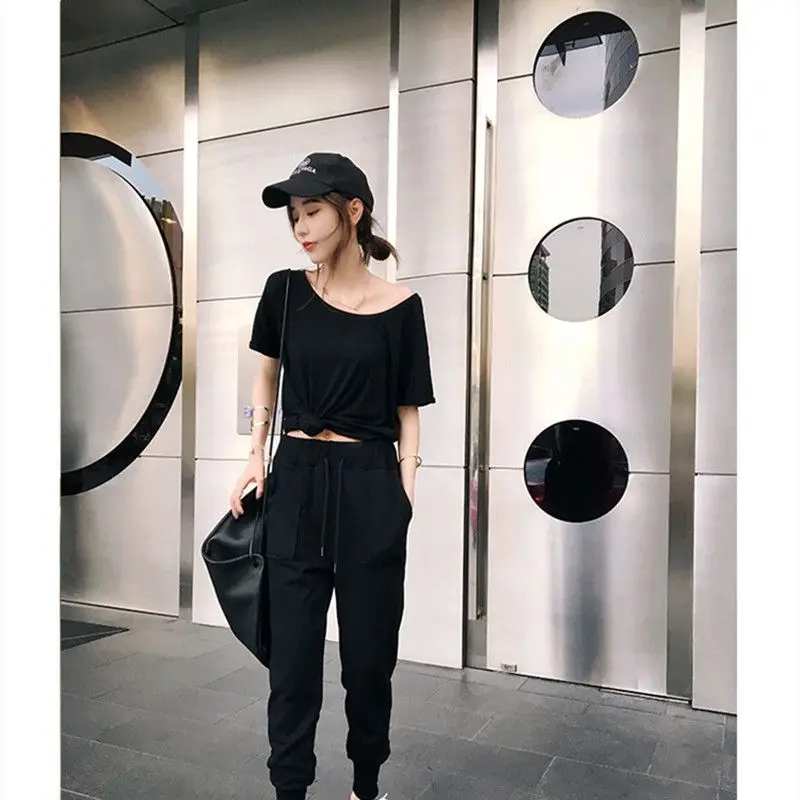 Women Summer Simplicity Sexy Loose Solid Color Off Shoulder Short Sleeve T-Shirt Women Clothes Casual Appear Thin All-match Tops