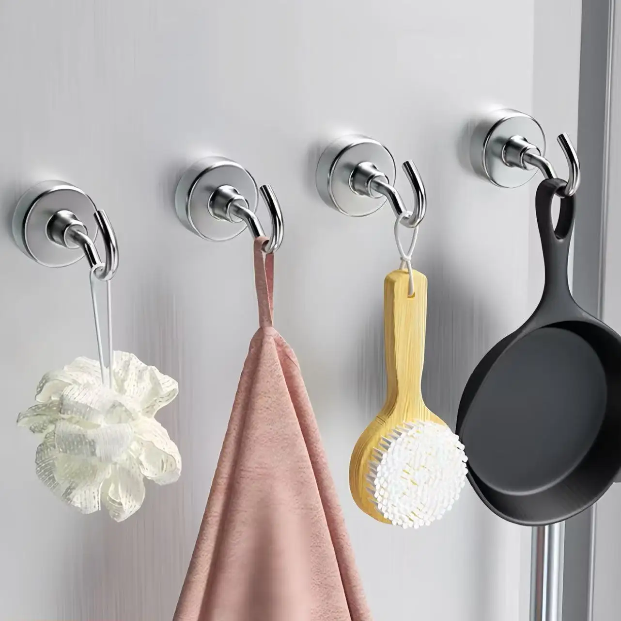 1-10-20PCS Strong Magnet Hooks Multi-Purpose Storage Hooks Home Kitchen Bar Storage Hooks Key Storage Hooks Bathroom Hangers