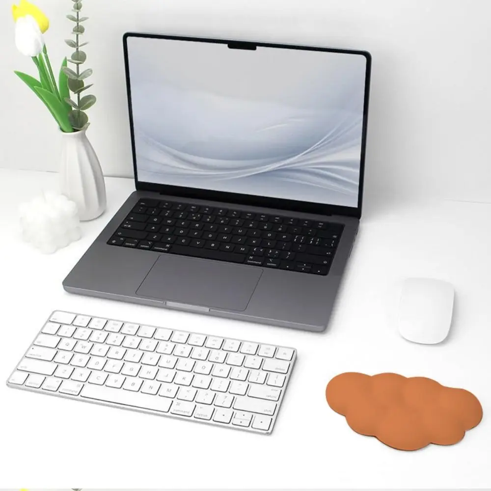 Soft Cloud Shaped Keyboard Wrist Rest Pad Memory Cotton Comfort Mouse Pad 3D PU Leather Hand Pillow Gamer