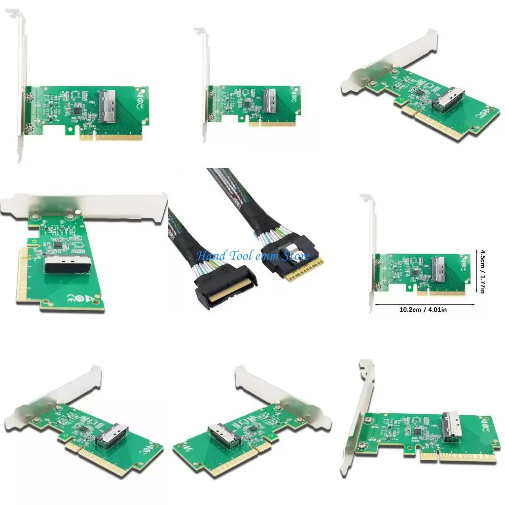 

H37F MCIOs 8I Converters For PCIe 5.0 Interfaces 256GB/s Bandwidth Servers Expansion