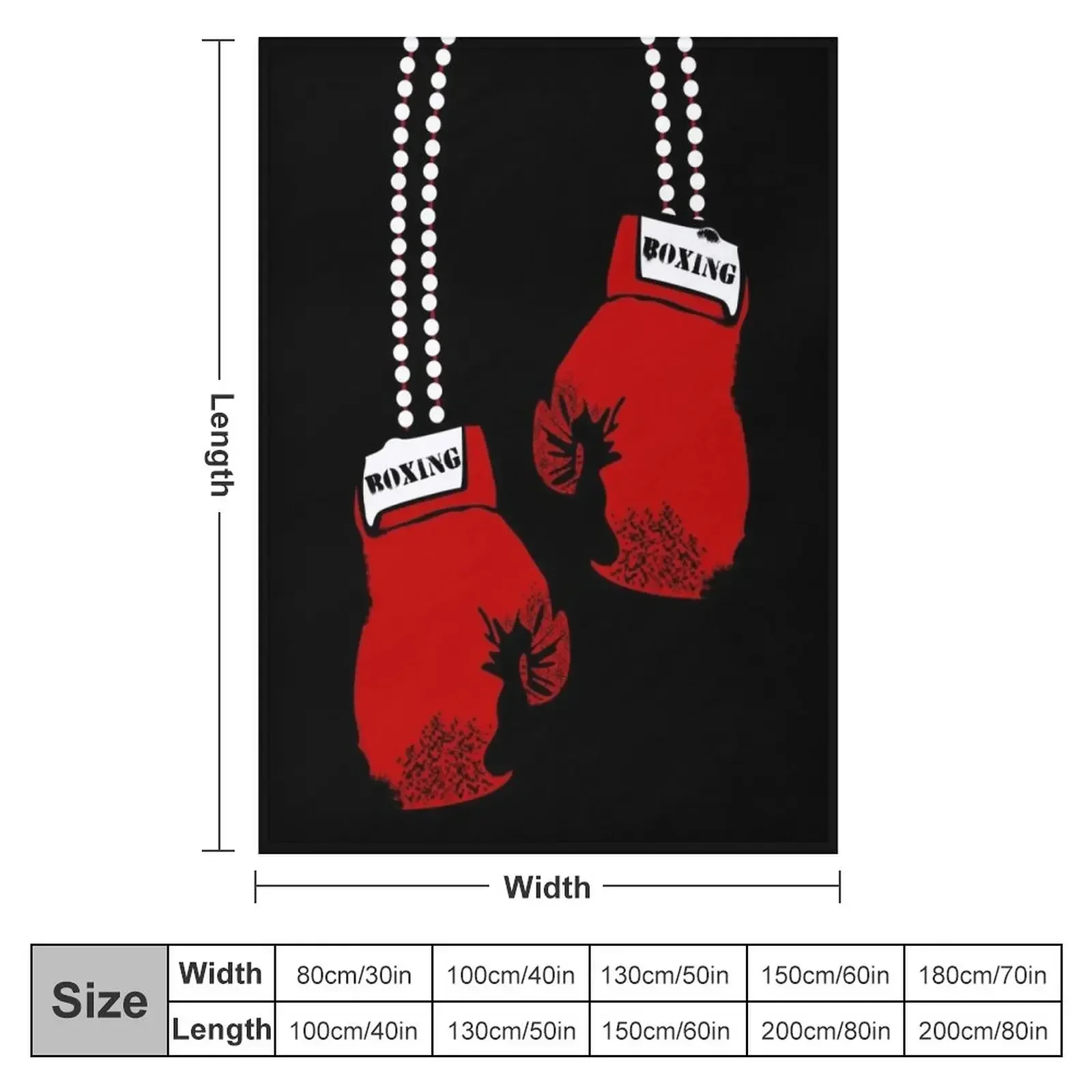 Boxing Gloves Throw Blanket Bed covers Soft Big Soft Beds Multi-Purpose Blankets