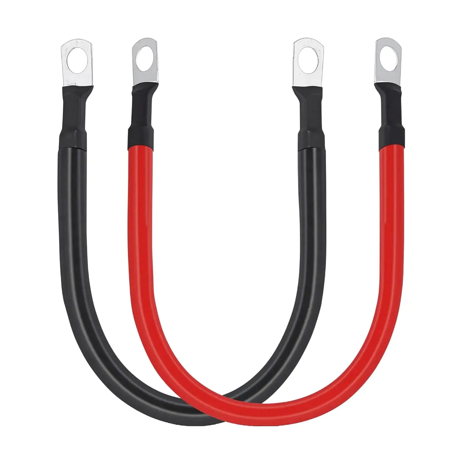 

4 AWG Pure Copper Battery Cable with 5/16 in Lugs Both Ends, 1FT Power Inverter Wire for Solar, RV, Marine, Automotive