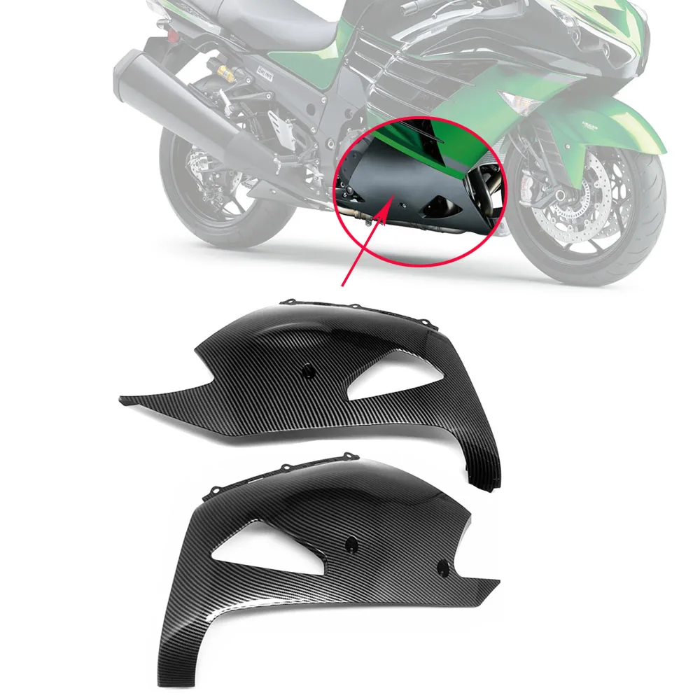 

ABS Carbon Fiber Lower Bottom Fairing Lower Splash Stone Protective Shell For Kawasaki NINJA ZX14R 2006-2020 ZX14 2006-2011