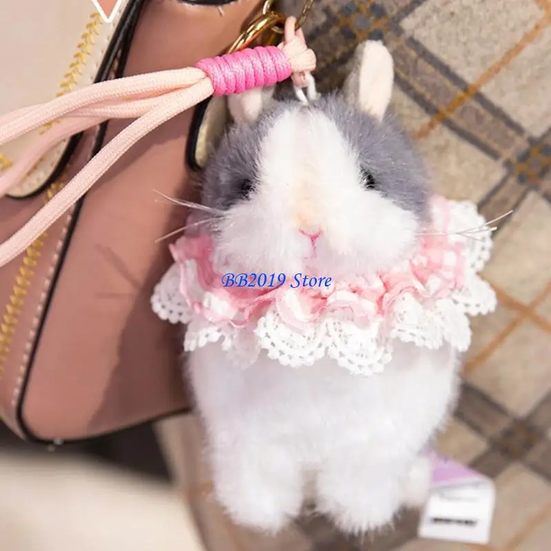 Q0KB Lovely Rabbit Figure Toy Soothing Doll Sweet Hugging Doll Shower Gifts Rabbit Washable Doll for Toddlers Kids