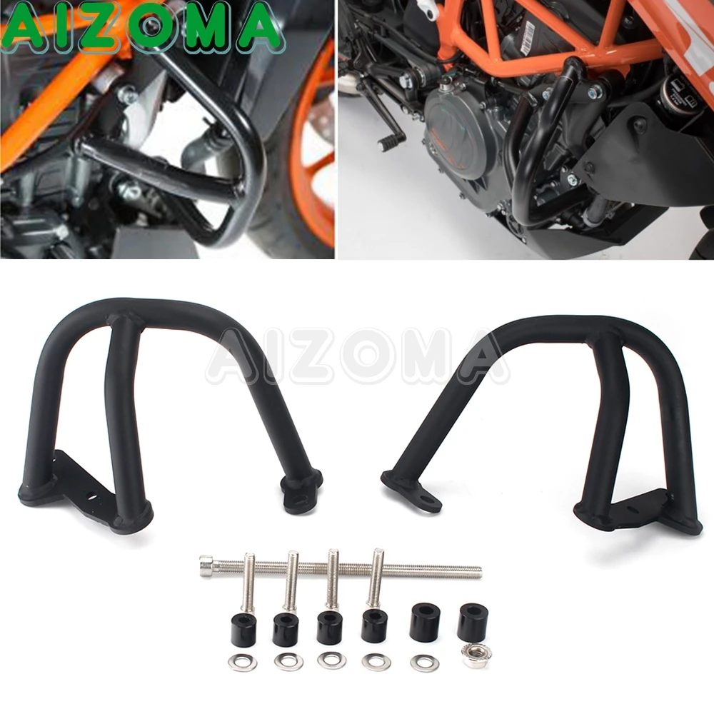 

Motorcycle Engine Bumper Guard Crash Bars Frame Protector For 390 2013-2019 250 2017-2019 Engine Guard Protection Cover Black