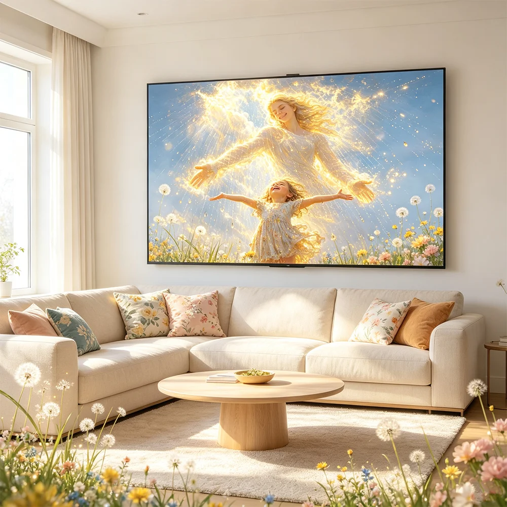 Colorful Artwork Poster Canvas Painting Modern Wall Art for Gallery Living Room Home Decoration Flower Girl Print Picture