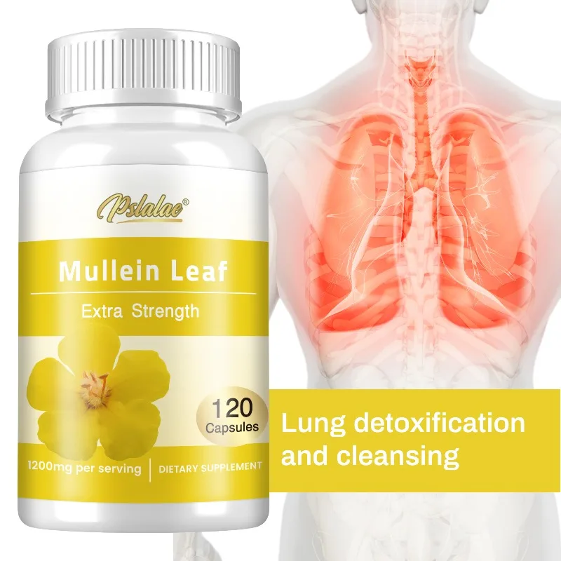 

Капсулы с листьями Mullein — для очищения легких. Поддержка здоровой респираторной функции и глубоких мембран, поддержка иммунитета.