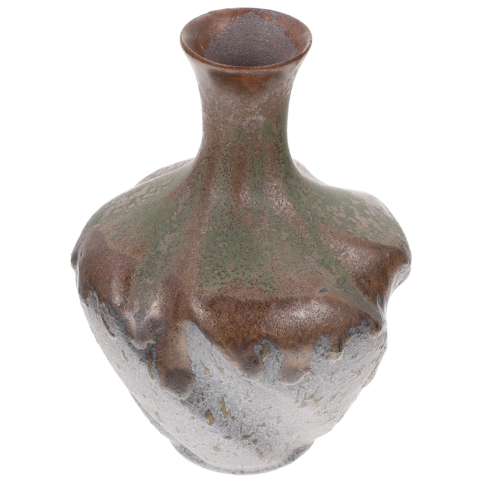 

1Pcs Ceramic Flower Vase Vintage Style Desktop Flower Holder Decorative Container for Dry Flowers Home