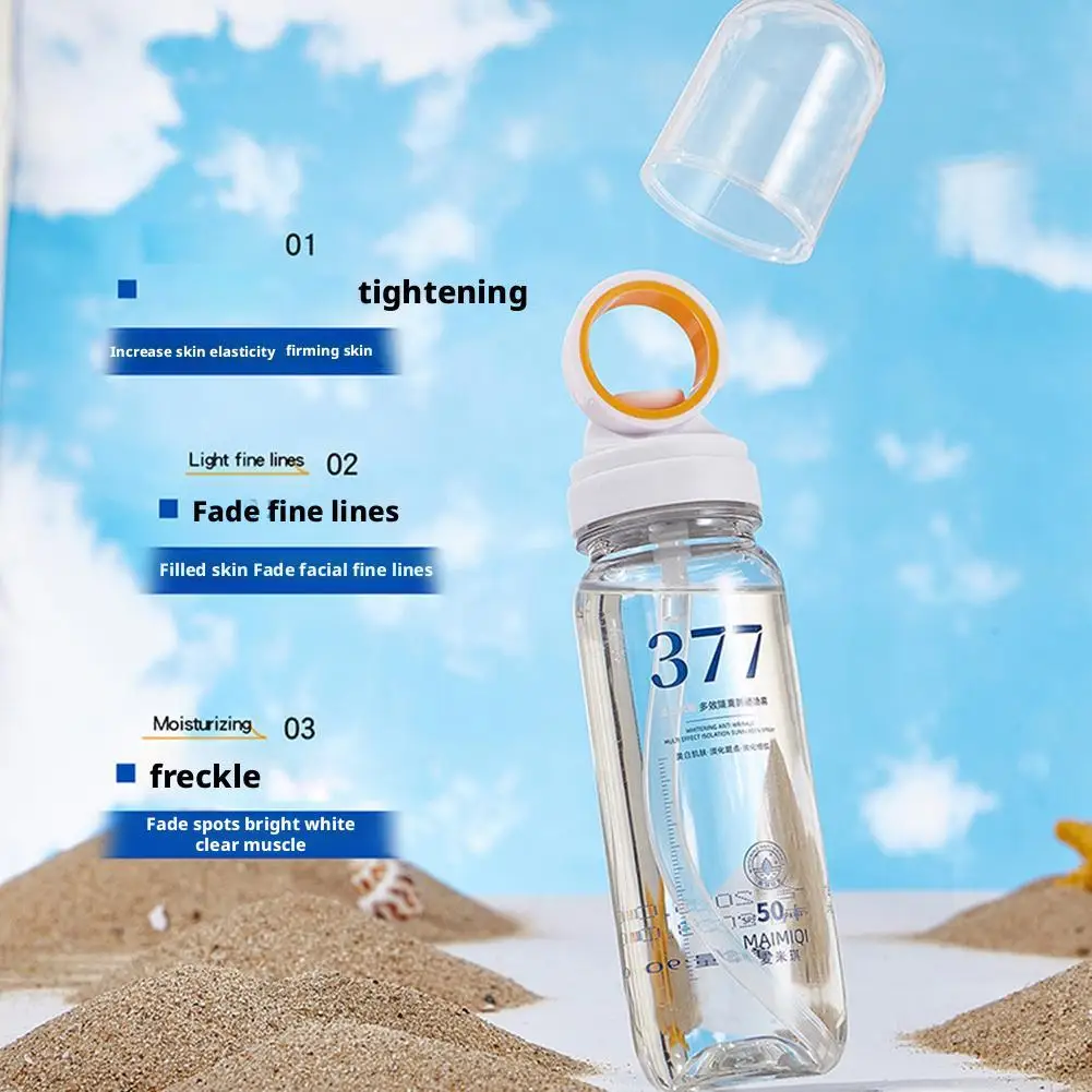 1/3/5 個日焼け止めスプレー SPF50 + アンチエイジング抗しわ保湿美白日焼け止めスプレー顔ボディネックスキンケアスプレー