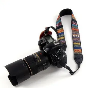 Nostalgic vintage shoulder strap fine stripe suspenders slr camera strap for a100 a290 a390 a450 a500 a550 a560 a580 A65 a77 a99