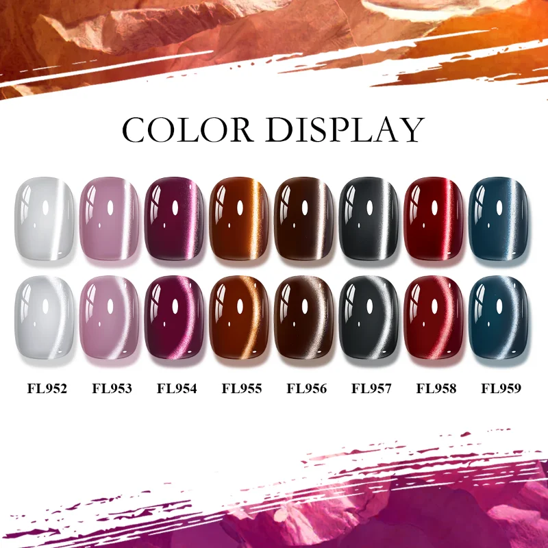 10ml Moonlight Cat Magnetic Gel Nail Polish Glitter Effect Semi Permanent UV LED Gel Nail Art Vernis Manicure DIY Nail Supplies