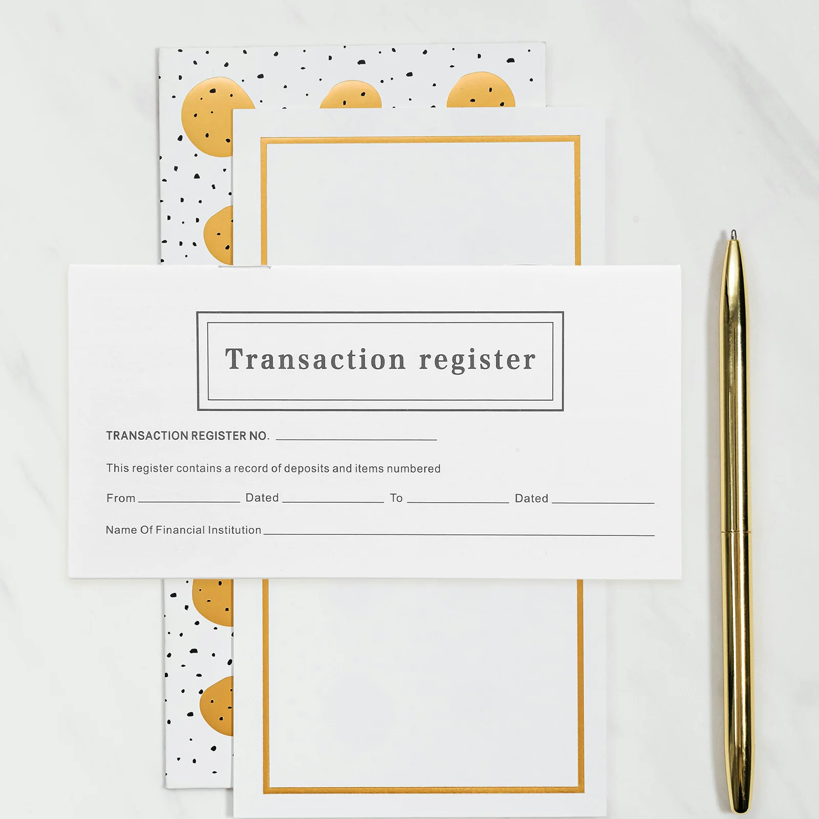 

20pcs Personal Checkbook Registers Blank Ledger Book For Checking Savings Account Financial Transaction Tracker Bank Organizer