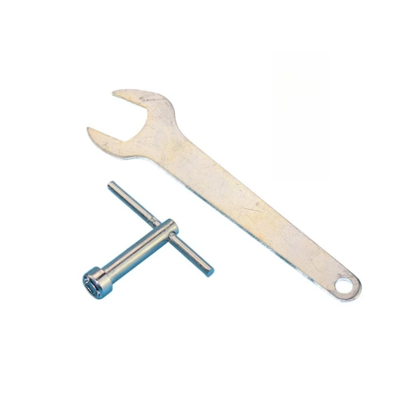 4100 Type Stone Cutter Wrench Set, Universal Marble Cutting Machine Spanner with Locking Pin for Blade Replacement