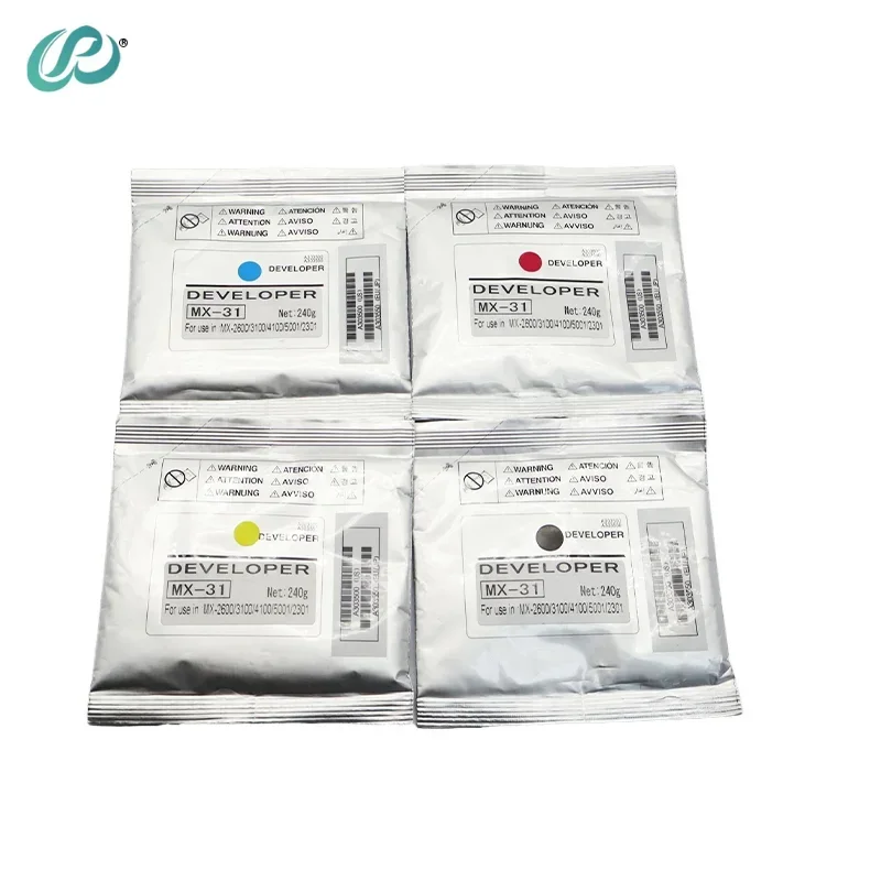 CMYK240g MX-31 MX31 Developer for Sharp MX 2600 3100 3500 4100 4101 5001 High Quality Copier Developer 4pcs