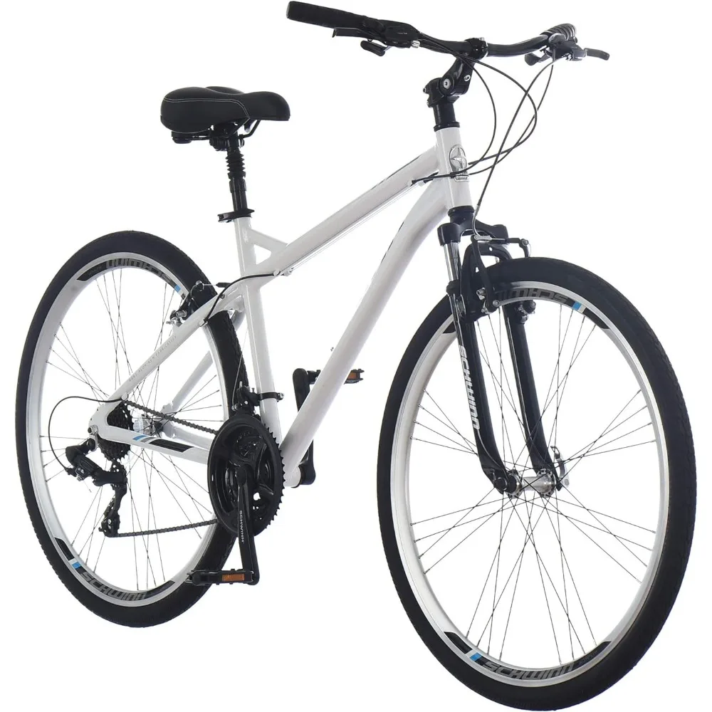 

Network Hybrid Bike, Men and Women, 700c Wheels, Front Suspension Alloy Linear Brakes