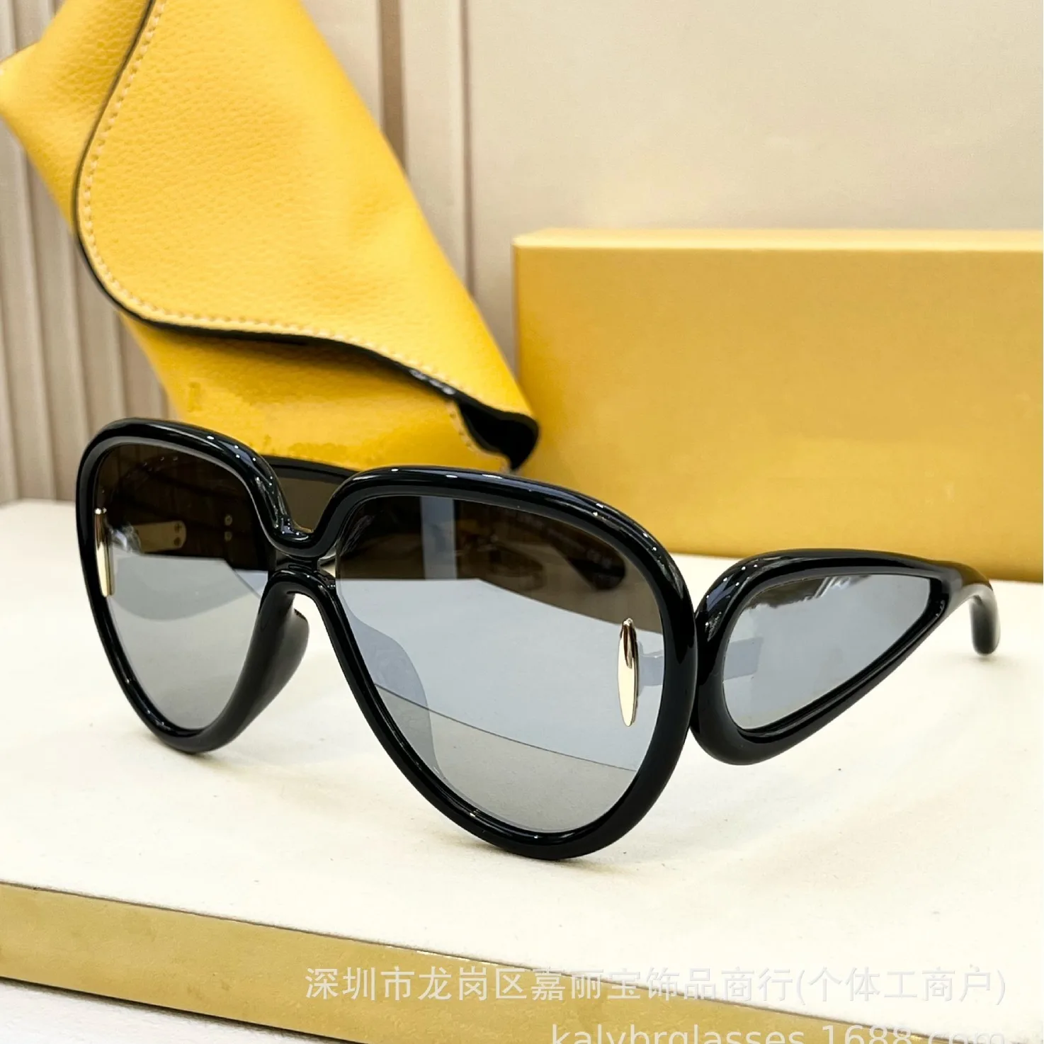 

Rectangle Pilot Acetate Nylon Sunglasses Unisex UV400 Protection Modern Futuristic Trendy High Quality Fashion Eyewear