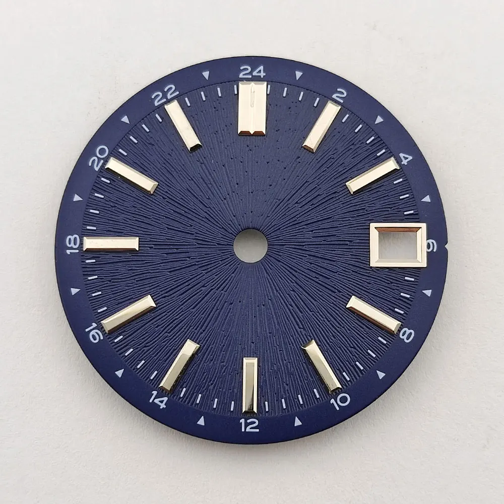 28.5mm dial nh34 nh35 dial custom logoRadial pattern dial refit dialsuitable for nh34 nh35 movement watch dial