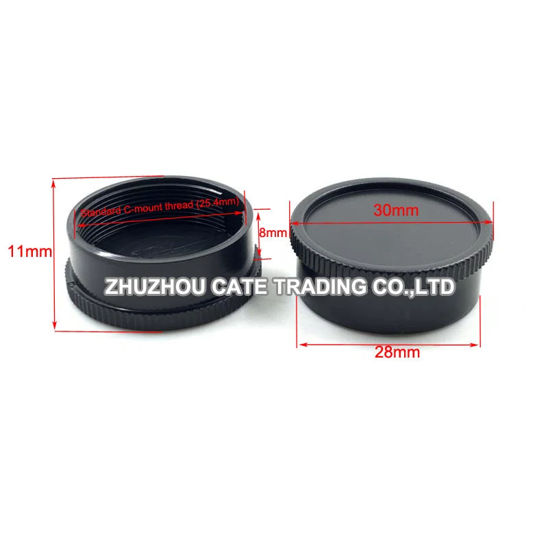 2 pçs/lote c montagem lente tampa protetora 25.4mm lente da câmera capa à prova de poeira para adaptadores de lente microscópio c-mount câmera