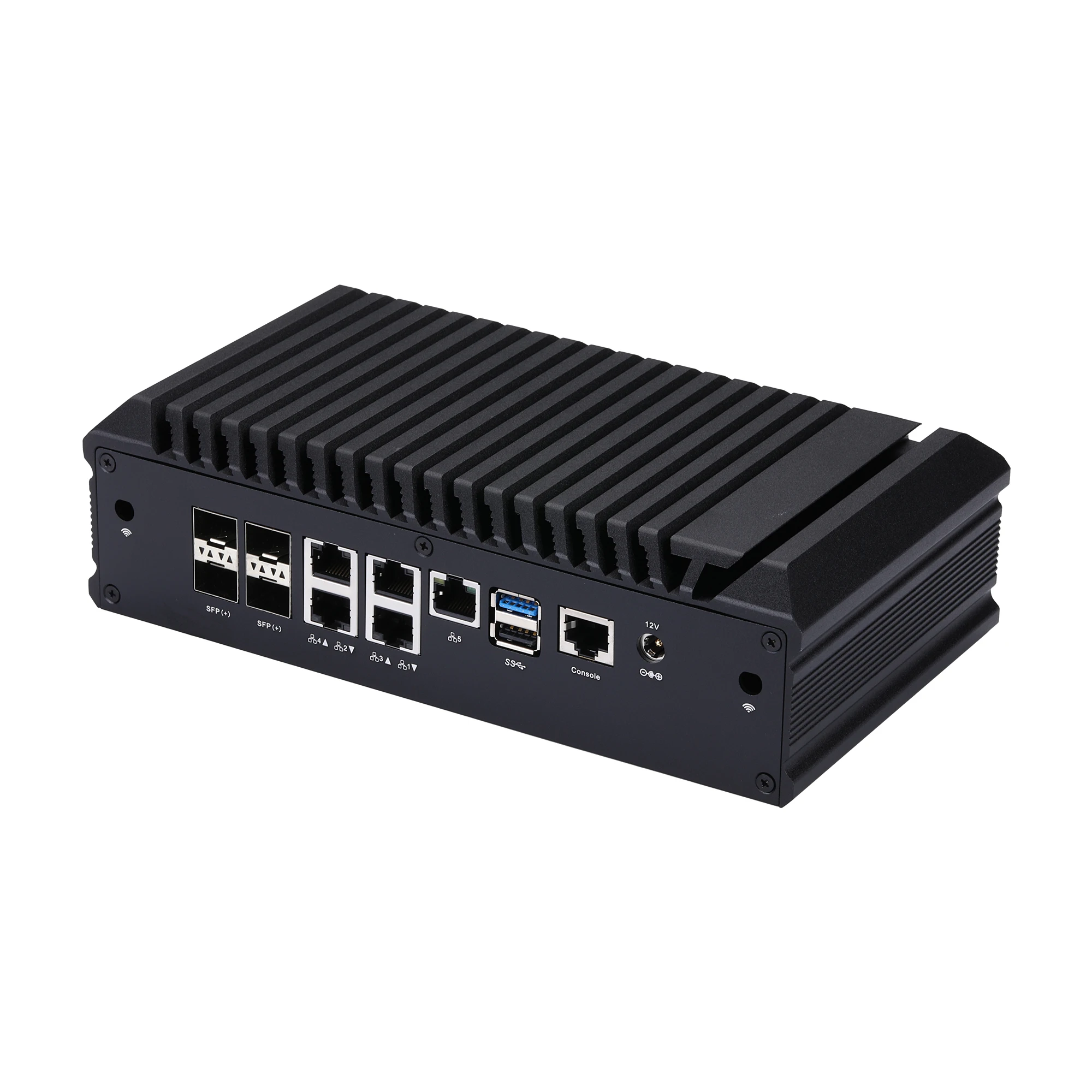 Mini PC Qotom Q20331G9 con 5 puertos LAN I226-V de 2.5G, 4 SFP+, Atom Fileserver C3808 C3758 C3758R, Router Firewall Pfsense, Mini PC Servidor