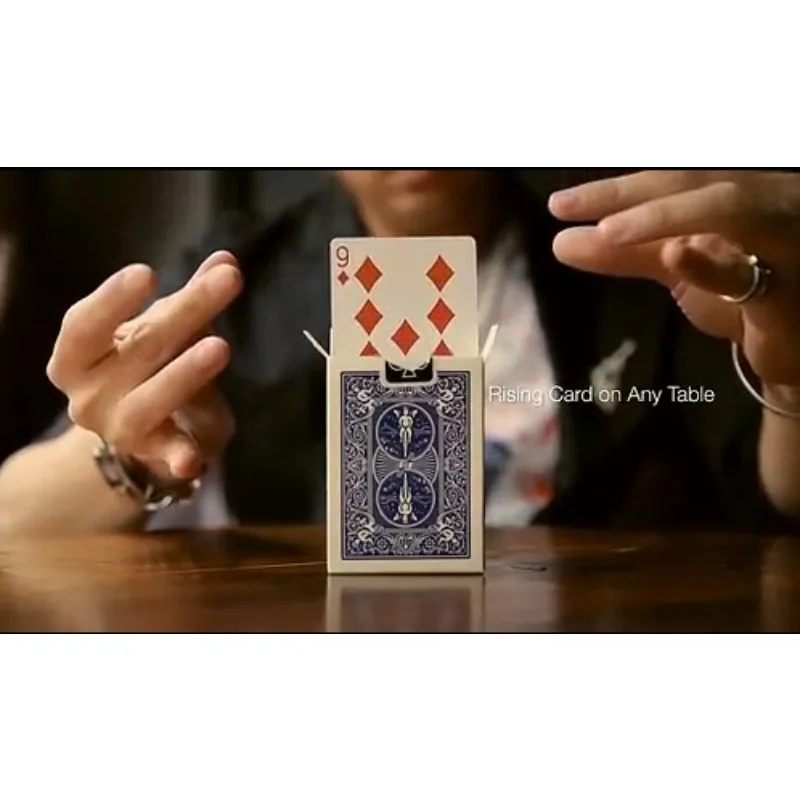 RR.C. Truque de cartas de ascensão final, adereço mágico profissional de perto com anel suave, mágica para ilusões elegantes, mentalismo, magia