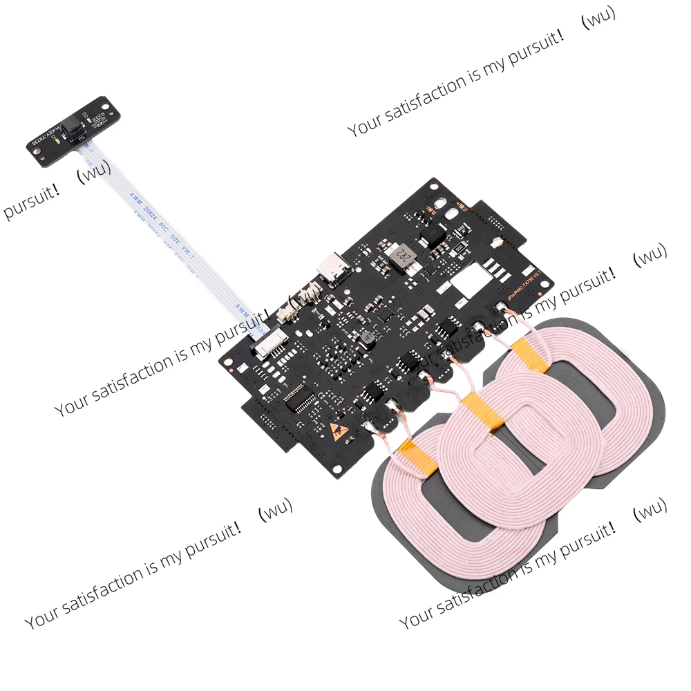 Wireless charging module DIY vehicle outdoor high power supply TypeC 20W fast charging input 9-32V wireless charging accessories