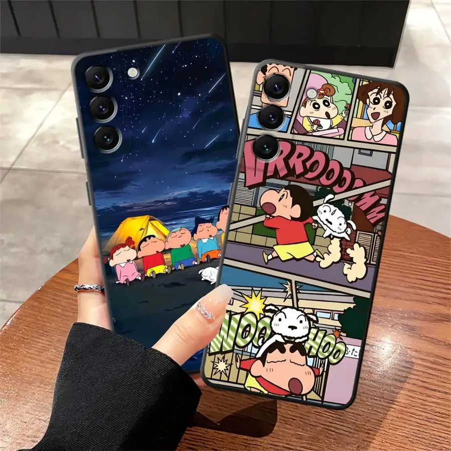 Cra-yons Shin-chans Cute Case for Samsung Galaxy A53 A17 A55 A37 A25 A16 A06 A05 A23 A57 A15 A73 A51 A52 A36 Phone Cover A50 A13