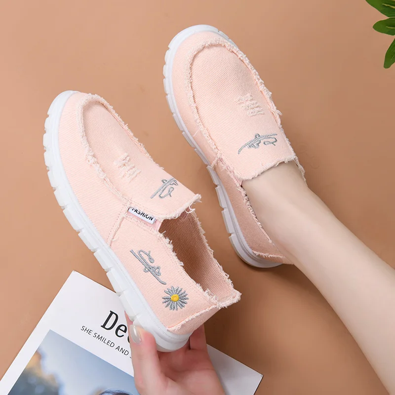 الأحذية القماشية النسائية عصرية ومتعددة الاستخدامات وعصرية وغير رسمية ومريحة وقابلة للتنفس #4