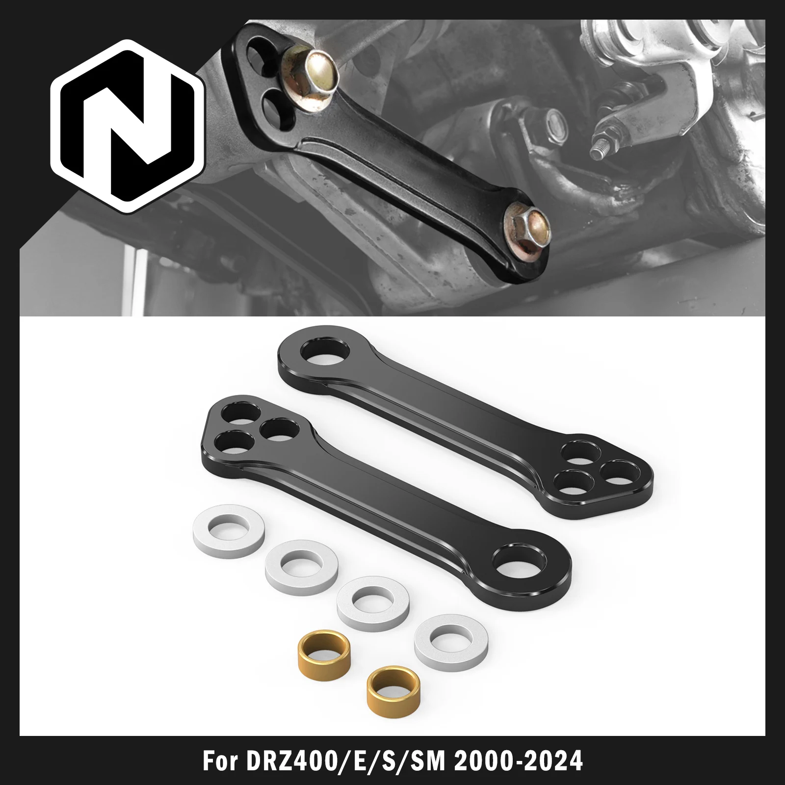 

NICECNC For Suzuki DRZ400SM DRZ400S DRZ400E DRZ 400 DR-Z 400SM 400S 400E DR-Z 400 2000-2024 Multi-Level Lowering Link Kit