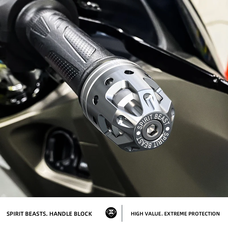 Spirit Beast Handlebar End Plug, Modified Anti-fall Bar End Cap for HAOJUE UHR150, ADX125, AFR Motorcycle