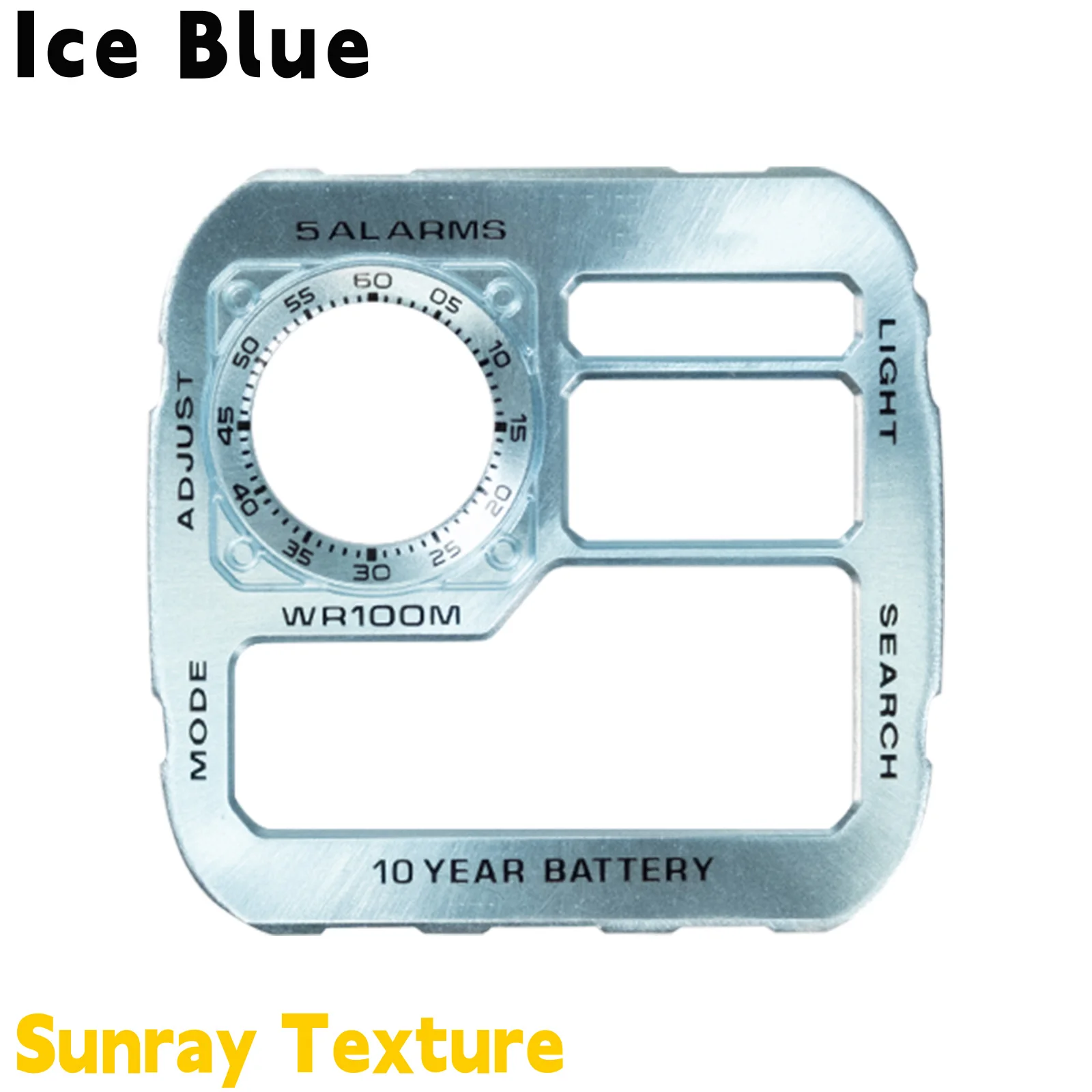 DIY Zifferblatt-Modifikation für Casio AE1200 Uhr, Sonnenschliff-Textur, Japanisches Kupfer, Hochwertige AE-1200 Uhren-Modifikationszubehör – Detail 9