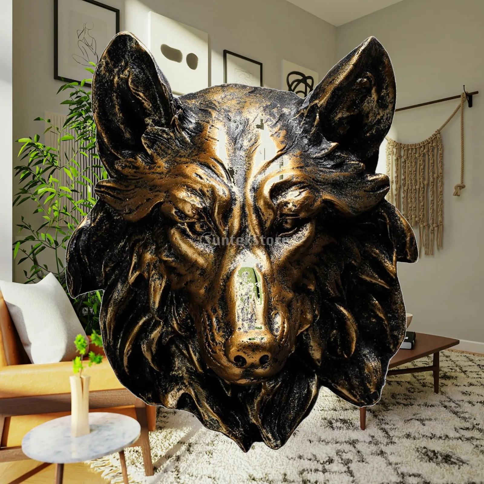 Animal Wolf 3D Art Decorations Wall Sculpture Fine Workmanship Decorative Piece