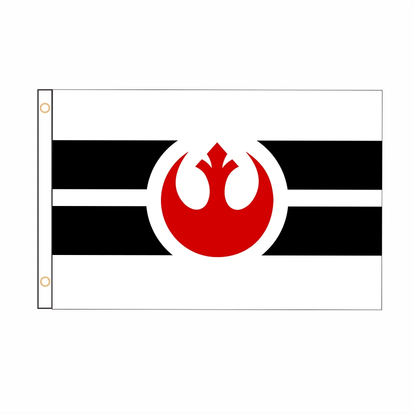 Bandera de la Alianza Galactic Empire Rebel, Bandera de primer orden, 2 pies x 3 pies, 3 pies x 5 pies, para interior y exterior, QZ-227