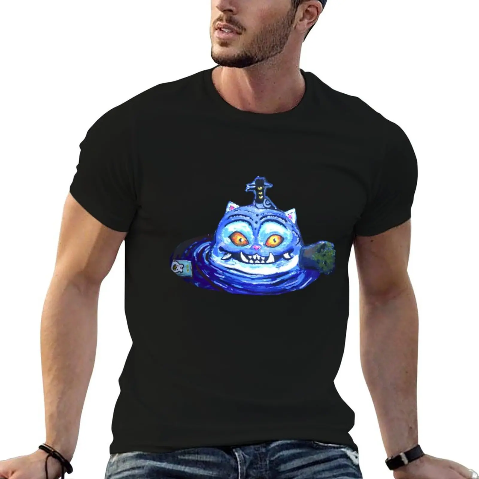 

tiger & crow& card plant kpop demon hunters T-Shirt man t shirt graphic man t shirts cotton T-Shirt