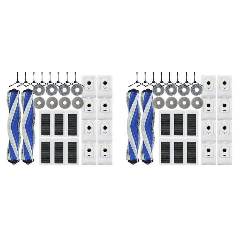 

AT28-64PCS для ECOVACS DEEBOT X5 OMNI/X5 PRO OMNI/X5 PRO Запчасти для пылесоса Ткань для швабры Hepa-фильтр Основная боковая щетка